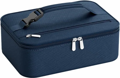 Miniatura 19 de Lonchera pequeña aislada para mujeres y hombres, lonchera Bento para niños, bolsas térmicas compactas portátiles para enfriar comidas con asa
