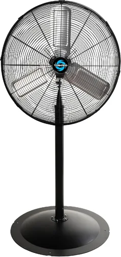 Miniatura 8 de Tornado Ventilador de pedestal de alta velocidad de 20 pulgadas, ventilador de soporte de metal industrial oscilante, 3 velocidades, 5000 CFM, motor