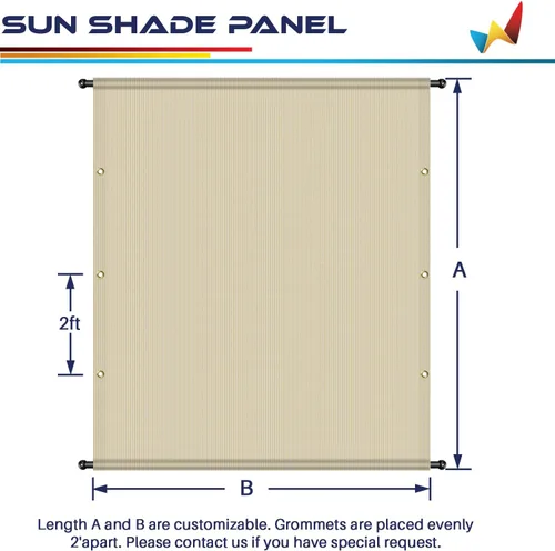 Miniatura 4 de Windscreen4less - Cubierta universal de repuesto para persiana, color beige, Beige