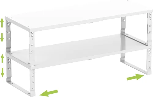 Miniatura 13 de Jojocross Organizador de estante de especias apilable y expandible para gabinete de cocina, estante de mostrador ajustable, encimera, despensa, 1