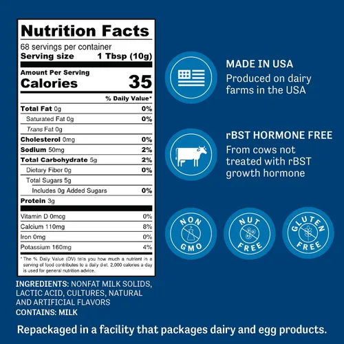 Miniatura 3 de Judee's Gluten Free Polvo de yogur sin grasa - Cultivo inicial sin gluten - Batidos y salsas con polvo de batido de yogur - Base de cultivo lisa