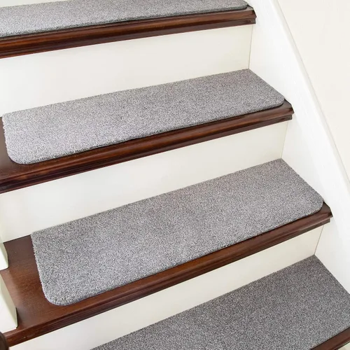 Miniatura 13 de Cosy Homeer - Alfombra antirresbalante para escaleras, de 30.0 x 8.0 in, para escalones de madera, alfombras para niños y perros, 100% poliéster, 15