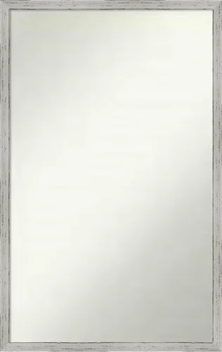 Miniatura 240 de Amanti Art Espejo de baño blanco para sobre el fregadero, 32 x 45 pulgadas, espejo de tocador rectangular blanco esbelto, marco de madera moderno
