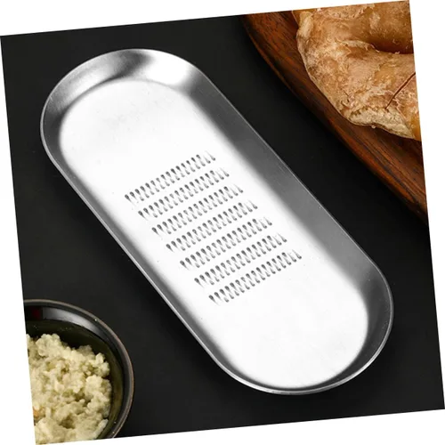Miniatura 9 de Rallador de jengibre de acero inoxidable, raíz y ajo, herramienta de corte sin esfuerzo, fácil de limpiar, compacto para cocina