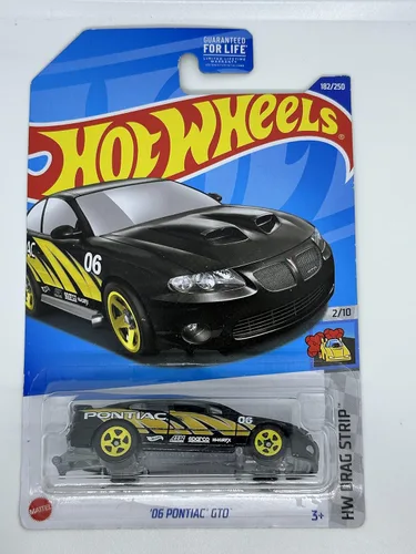 Hot Wheels - Pontiac GTO '06 - Negro - Tira de arrastre HW 2/10-182/250 - Mint/NrMint envía burbujas envueltas en una caja