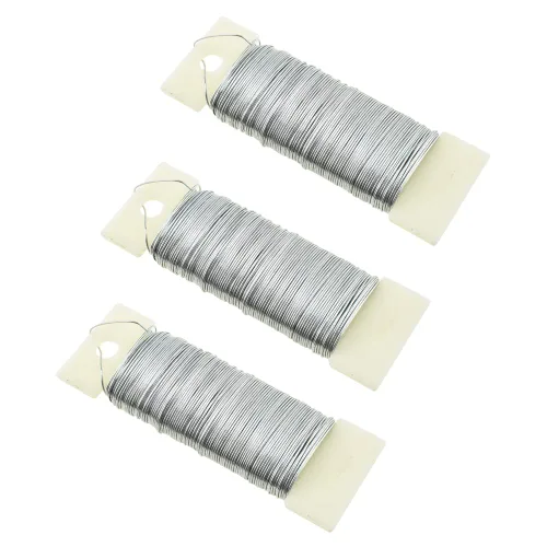 Miniatura 23 de HAHIYO Alambre Negro de Calibre 22 - 1 Rollo, 38 Yardas (115 Pies) Alambre Floral Flexible para Manualidades, Coronas de Navidad, Arreglos