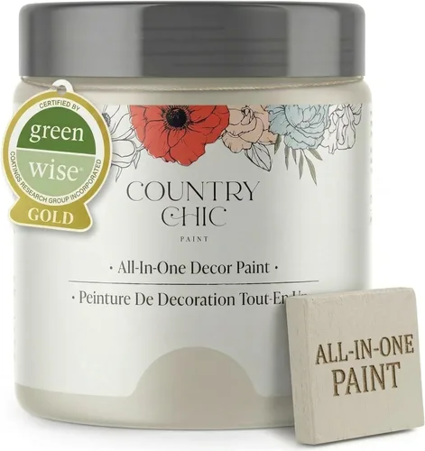 Miniatura 24 de Country Chic Pintura todo en uno estilo tiza para muebles, gabinetes, decoración del hogar, ecológica, acabado mate, imprimación incorporada y capa