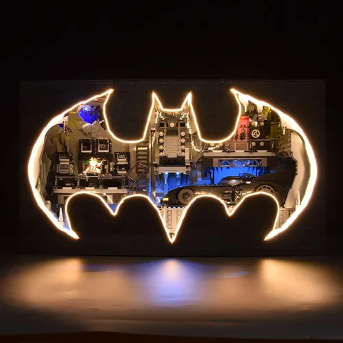 Miniatura 3 de LightGo Kit de iluminación LED diseñado para Batman, compatible con Lego Batcave Shadow Box 76252, juego de construcción, no incluye