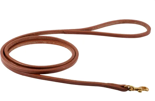 Miniatura 3 de Alvalley Correa para perro a presión – Correa de cuero hecha a mano – Suave de sostener – Herrajes de latón macizo – Fácil de usar – Adecuado