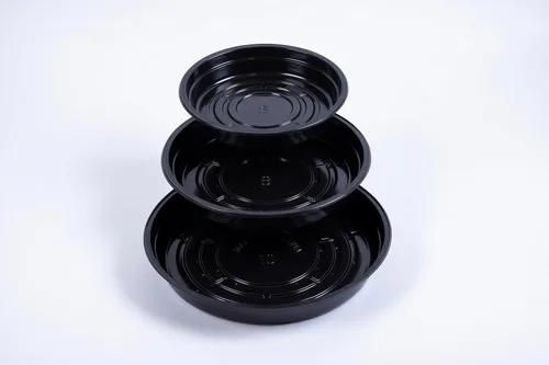 Miniatura 8 de TRUEDAYS 10 Inch 5 Pack Black Plant Saucers Flower Pot Tray Excellent for Indoor & Outdoor Plants