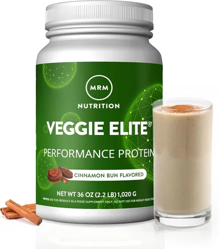 Miniatura 8 de MRM Nutrition Veggie Elite Performance Proteína Sabor a moca de chocolate Proteína a base de plantas Fácil de digerir Con BCAA Vegano +