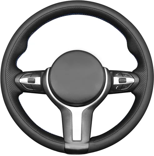 Miniatura 12 de MEWANT - Funda para volante de automóvil cosida a mano de Athsuede para BMW F87 M2 F80 M3 F82 M4 M5 F12 F13 M6 F85 X2 X5 M F86 X6 M F33 F30 M