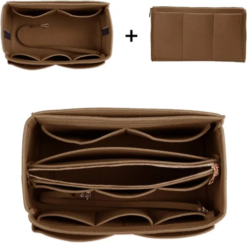 Miniatura 5 de ZTUJO - Organizador de bolsos de fieltro con cremallera metálica que se adapta a bolsos de mano y tote, especialmente diseñado para bolsos Speedy