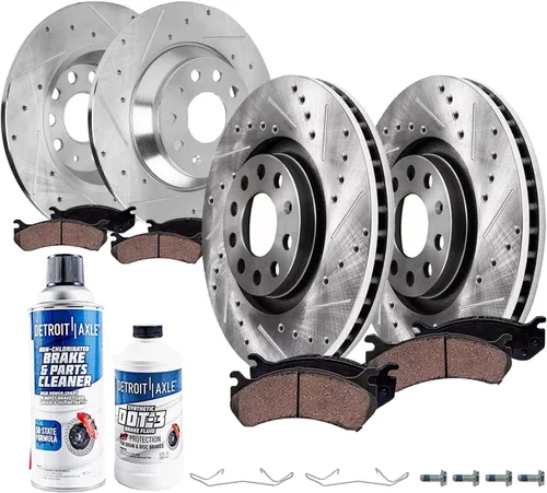 Miniatura 23 de Detroit Axle – Pastillas de freno traseras para Mazda 6 2016-2021, pastillas de freno de cerámica con accesorios 2017 2018 2019 2020 de repuesto