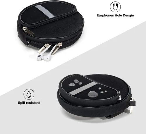 Miniatura 3 de Funda portátil para reproductor de CD, riñonera impermeable para reproductor de CD con correa de mano compatible