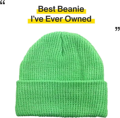 Miniatura 96 de KBETHOS Cómoda colección de gorros suaves y holgados de algodón de punto acrílico para invierno, cálido sombrero de esquí holgado unisex varios