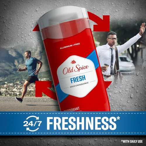 Miniatura 4 de Old Spice Desodorante sin aluminio para hombres, alta resistencia, protección del sudor 24/7 y protección contra olores, frescura 24/7 y aroma