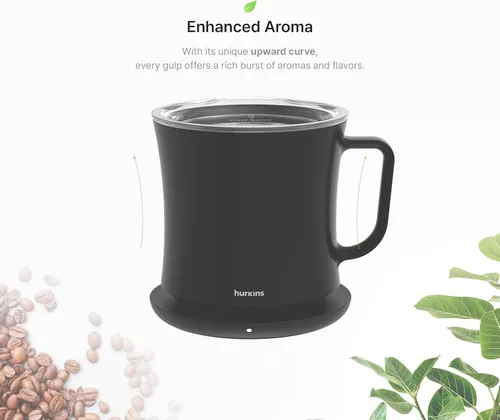 Miniatura 5 de Smug Mug Warmer V2 Taza de control de temperatura premium y base de calefacción Calentamiento inteligente de 131.0 °F (131 °F) 1 año