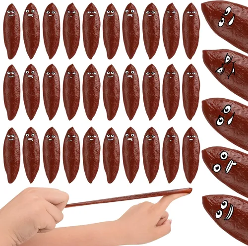 Miniatura 19 de 20 piezas de juguetes novedosos de tirachinas para dedos, caca de juguete para Halloween, caca falsa para juguetes novedosos y diversiones, caca