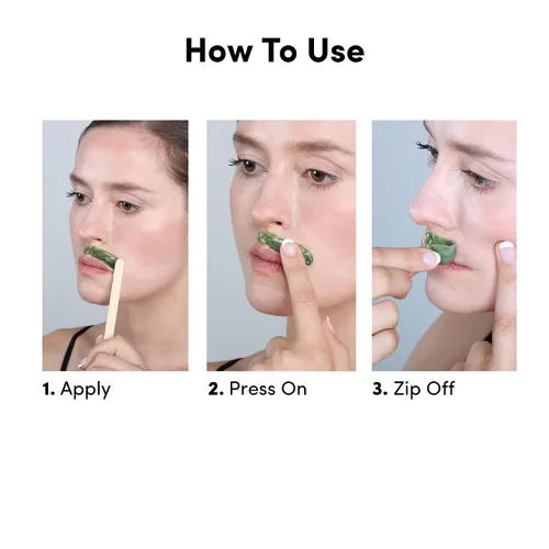 Miniatura 7 de Parissa Kit de cera dura natural para rostro y labios, cera caliente sin tiras para depilación facial gruesa, fórmula para piel sensible con aceite