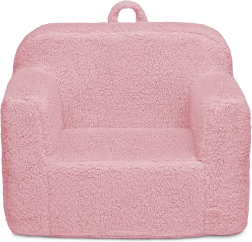Miniatura 9 de Delta Children Silla Sherpa Cozee - Silla de espuma para niños de 18 meses en adelante, color rosa 2-Rosa