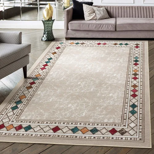 Miniatura 17 de Antep Rugs - Alfombras modernas con bordes, antideslizantes (antideslizante), de perfil bajo con respaldo de goma, para cocina, juego de 2 piezas
