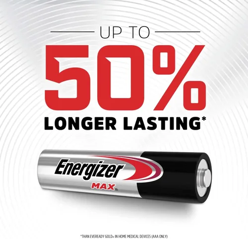 Miniatura 3 de Energizer Pilas AAA MAX (paquete de 10), pilas alcalinas triple A