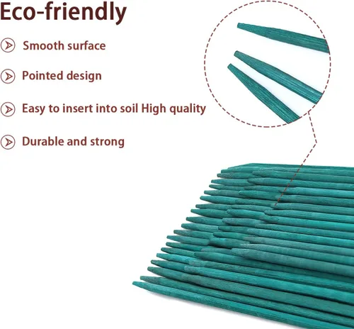 Miniatura 3 de 50 Piezas Palos para Plantas Estacas Verdes para Plantas, Soporte para Plantas Estacas de Jardín para Plantas de Interior y Exterior, GAGINANG