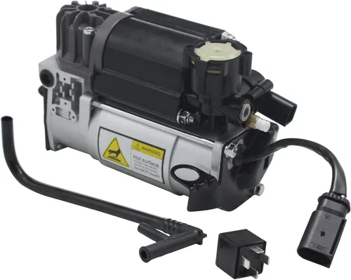 2203200104 Airmatic Compresor de suspensión de aire W/tubo con relé compatible con Mercedes-Benz W220 W211 S500 S600 E320 E350 E450 E550 S500 S600