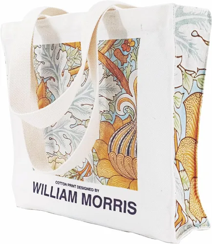 Bolsa de lona para mujer con cremallera, bolsa de lona duradera y portátil reutilizable, bolsa de mano estética Morris