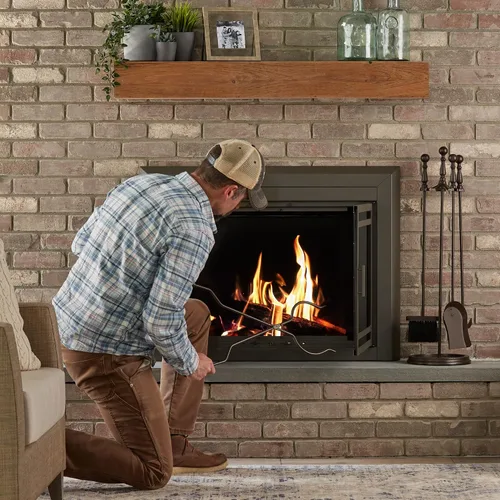 Miniatura 6 de Uniflame, F-1631, juego de herramientas de chimenea de bronce de 5 piezas con asas de bola