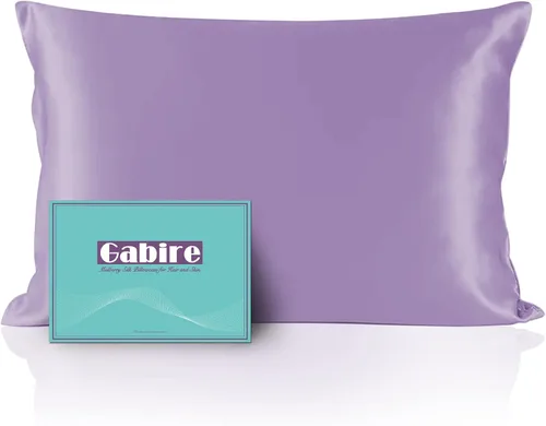 Miniatura 9 de Gabire Funda de almohada de seda de morera para cabello y piel, evita el acné, fundas de almohada de seda real de ambos lados, funda de almohada
