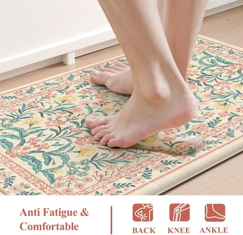 Miniatura 2 de Collive Tapetes de Cocina Acolchados Anti Fatiga, Tapete de Piso de Cocina Impermeable Antideslizante, Alfombras de Escritorio, Alfombra Cómoda