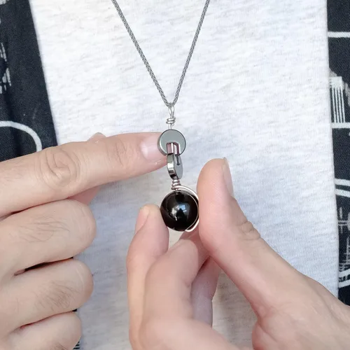 Miniatura 6 de Collar estimulante para el apoyo en la extracción de cabello y piel Collar táctil personalizado, joyería para hacer nudos y girar