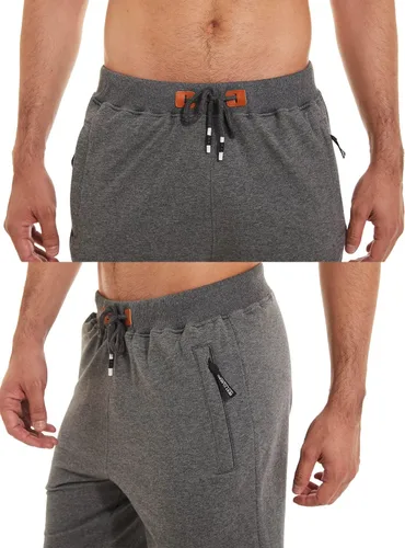 Miniatura 4 de QPNGRP - Pantalones cortos para hombre con cierre de cordón, cintura elástica