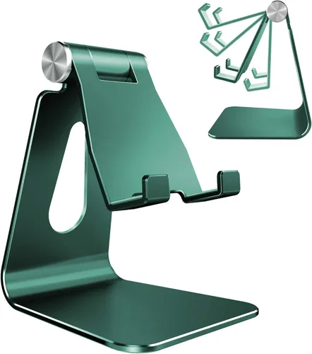 Miniatura 11 de CreaDream Soporte Ajustable para Teléfono Celular, Soporte para Teléfono, Cuna, Base, Soporte, Soporte de Escritorio de Aluminio Compatible