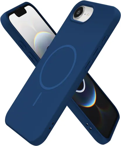 Miniatura 86 de oakxco Funda de silicona Mag Safe para iPhone 17 Pro Max, funda magnética delgada y fina compatible con carga inalámbrica MagSafe, bonita funda Negro