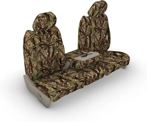 Durafit Seat Covers F486-DS1 Camo-2014 fundas camufladas para asientos para Ford F150 2015 F250/F550 XLT y Lariat 40/20/40 con asiento dividido y