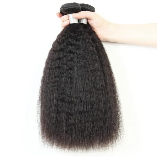 Miniatura 13 de Extensiones de cabello humano brasileño liso rizado de cierre 4x4 con parte libre marrón claro, encaje 150% de densidad, cabello Remy liso rizado