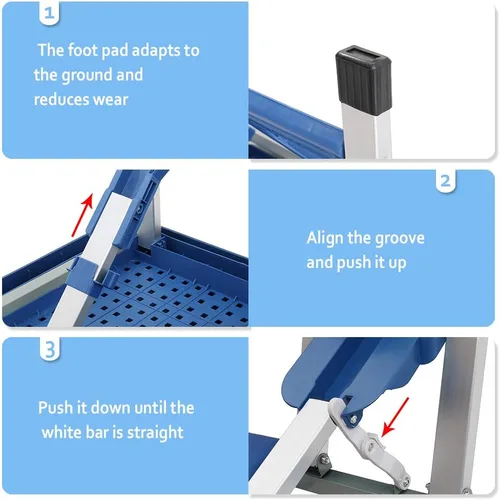 Miniatura 7 de Juego de mesa de picnic plegable portátil, mesa de camping con 4 asientos y agujero para sombrilla para exteriores, fiesta, playa y patio trasero