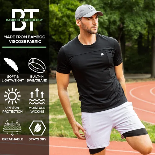 Miniatura 13 de SAAKA Sombrero de rendimiento para hombres y mujeres. Ajustable, absorbe el sudor. Golf, tenis, correr y deportes.