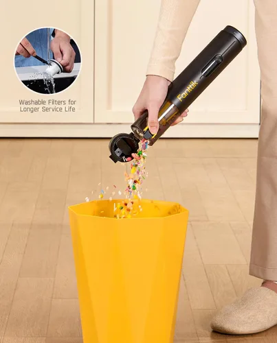 Miniatura 7 de Fanttik Slim V10 Mate - Aspiradora inalámbrica para automóvil, mini aspiradora portátil 4 en 1, potencia de succión de 17000 pa, pantalla