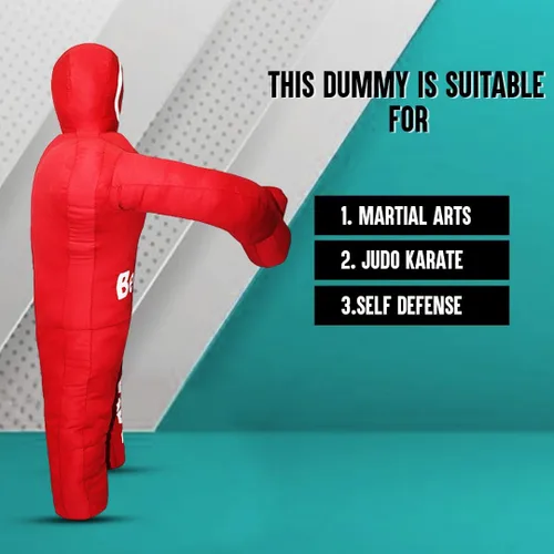Miniatura 6 de Bestzo Muñeco de agarre MMA para niños, bolsa de entrenamiento de lucha libre y BJJ sin relleno para judo, karate y defensa personal (48 pulgadas)