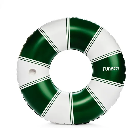 Miniatura 9 de FUNBOY Giant Vintage Stripe Inflatable Pool Float with Cup Holder 48" Pool Float for Adults Inner Tube Pool Toys Swim Rings Swimming Pool