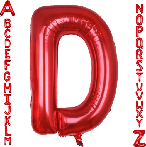 Miniatura 36 de AULE Globos de helio con letra roja S, de 40 pulgadas, grandes, gigantes, de lámina de mylar, rojos, para decoraciones de cumpleaños, aniversarios