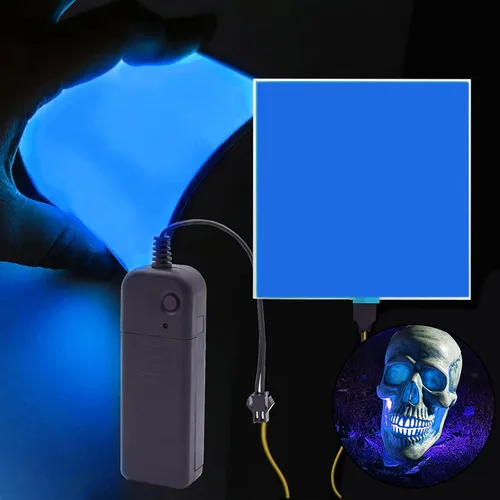 Miniatura 2 de Panel LED flexible, hoja de panel electroluminiscente EL cinta cortable suave para máscara de ojos, cosplay, decoración de fiesta, bricolaje