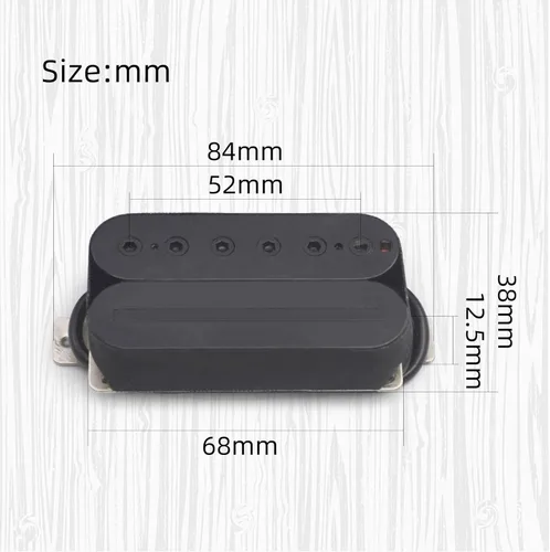 Miniatura 4 de MAXCHEER Alnico - Guitarra eléctrica de 5 puentes, hoja humbucker/tornillo hexagonal, ajuste de doble bobina, pastilla de guitarra con 4 cables