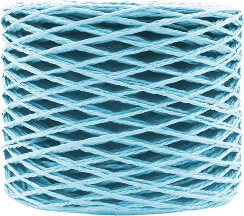 Miniatura 51 de Mandala Crafts Aqua Raffia - Hilo de rafia para envolver regalos, cinta de rafia de papel natural de 200 yardas para ganchillo, manualidades