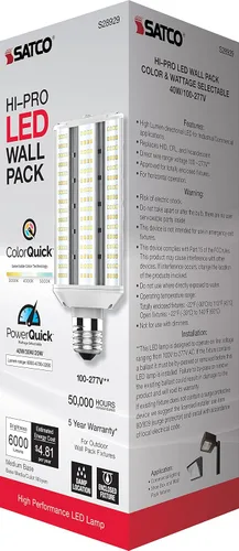 Miniatura 11 de Satco 40 W/LED/WP/CCT/E26/100-277 V