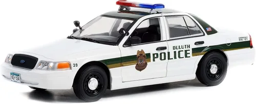 Miniatura 3 de Greenlight 2006 Crown Victoria Police Interceptor White & Green Duluth Police (Minnesota) Fargo (2014-2020) Serie de TV 1/24 Diecast Modelo 84153